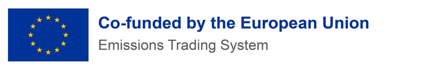 EU Emissions Trading System co-funding emblem.