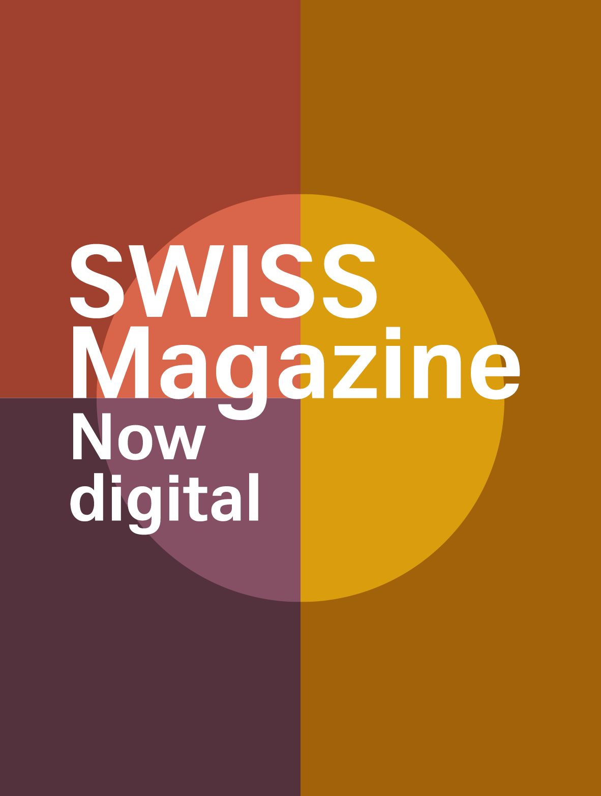 The digital cover of the SWISS Magazine displayed on a smartphone screen.