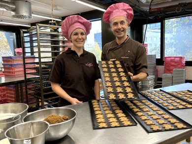 Melanie Weibel, Hospitality & Catering Management and CEO Raphael Bachmann