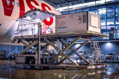 The bellies of the SWISS Boeing 777 departing from ZRH to GRU on the evenings of DEC 30 and 31 were each loaded with 5 Envirotainer RAP containers holding precious vaccines. 