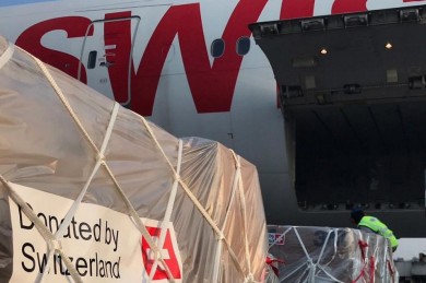 Swiss WorldCargo führt fünf Flüge im Auftrag der Direktion für Entwicklung und Zusammenarbeit (DEZA) durch 