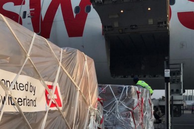 Swiss WorldCargo carries out five flights on behalf of Swiss Agency for Development and Cooperation (SDC)
